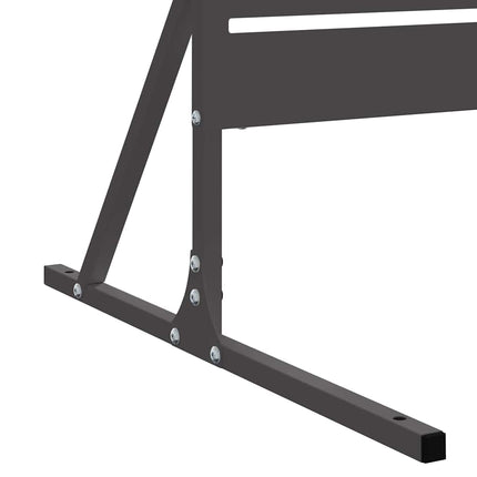 Privatlivsskærm 100 x 50 x 180 cm Stål Sort