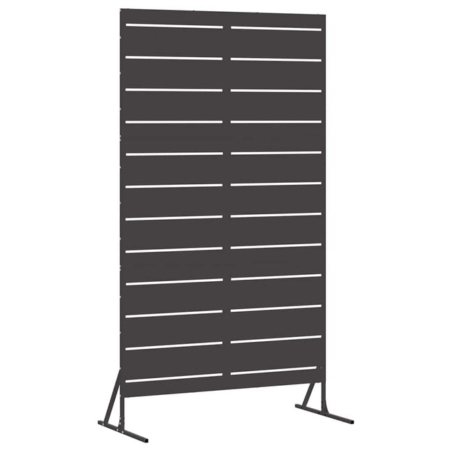Privatlivsskærm 100 x 50 x 180 cm Stål Sort