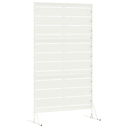 Privatlivsskærm 100 x 50 x 180 cm Stål Hvid
