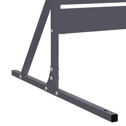 Privatlivsskærm 100 x 50 x 180 cm Stål Antracit