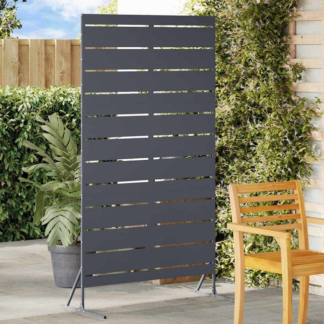 Privatlivsskærm 100 x 50 x 180 cm Stål Antracit