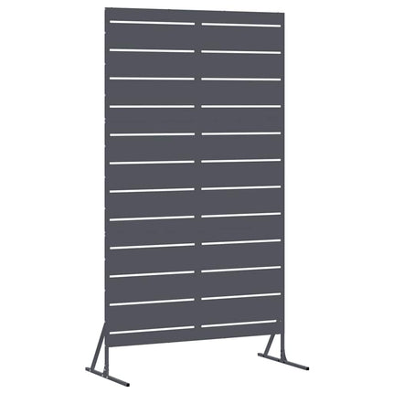 Privatlivsskærm 100 x 50 x 180 cm Stål Antracit