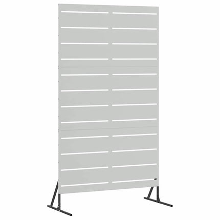 Privatlivsskærm 100 x 50 x 180 cm Galvaniseret stål Sølv