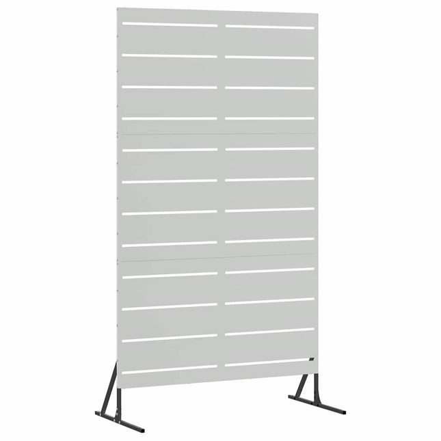 Privatlivsskærm 100 x 50 x 180 cm Galvaniseret stål Sølv