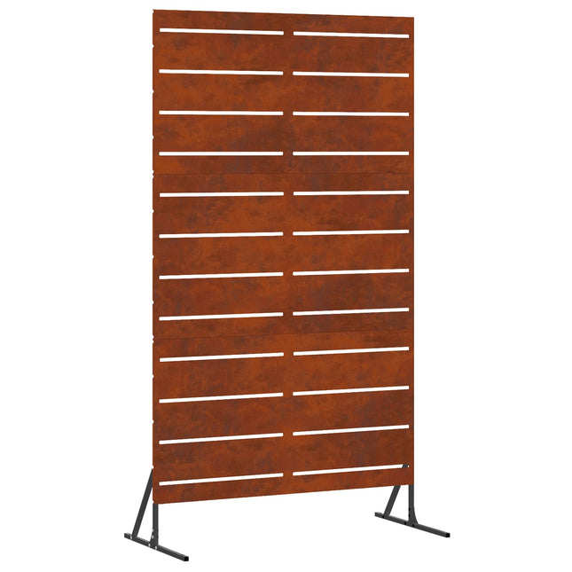 Privatlivsskærm 100 x 50 x 180 cm Cortenstål Rusten