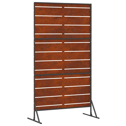 Privatlivsskærm 100 x 50 x 180 cm Cortenstål Rusten