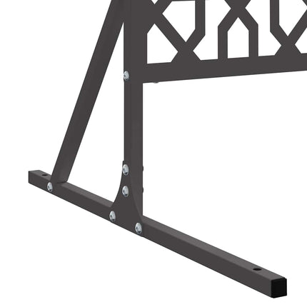 Privatlivsskærm 100 x 50 x 180 cm Stål Sort