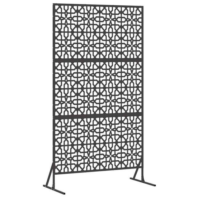 Privatlivsskærm 100 x 50 x 180 cm Stål Sort