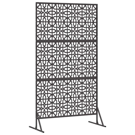 Privatlivsskærm 100 x 50 x 180 cm Stål Sort