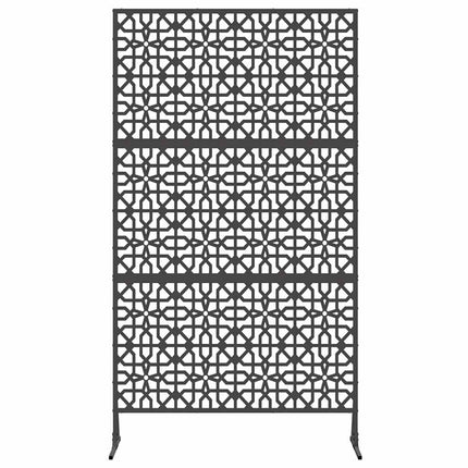 Privatlivsskærm 100 x 50 x 180 cm Stål Sort