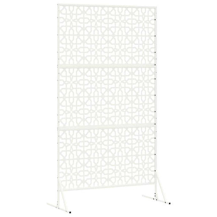 Privatlivsskærm 100 x 50 x 180 cm Stål Hvid