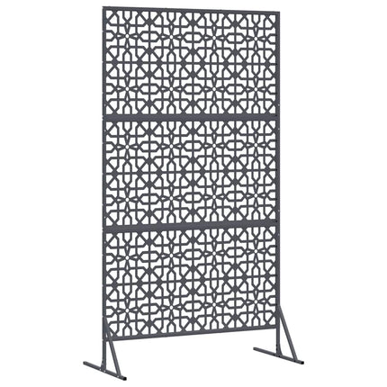 Privatlivsskærm 100 x 50 x 180 cm Stål Antracit