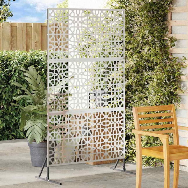 Privatlivsskærm 100 x 50 x 180 cm Galvaniseret stål Sølv
