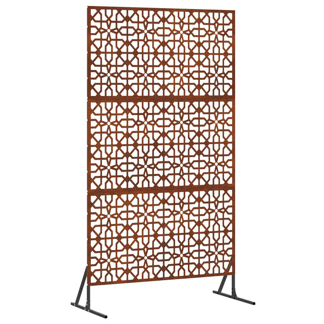 Privatlivsskærm 100 x 50 x 180 cm Cortenstål Rusten