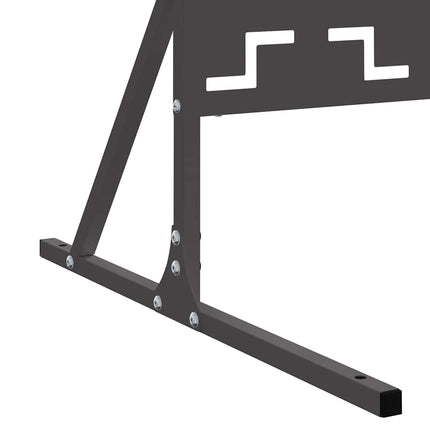 Privatlivsskærm 100 x 50 x 180 cm Stål Sort