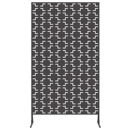 Privatlivsskærm 100 x 50 x 180 cm Stål Sort