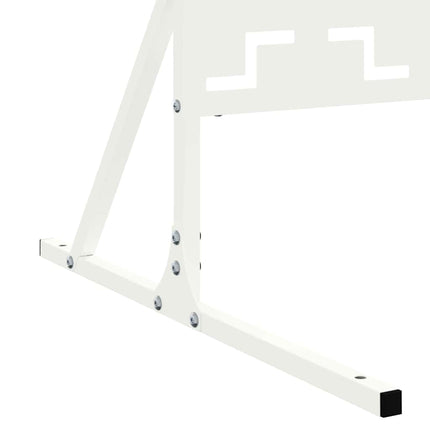 Privatlivsskærm 100 x 50 x 180 cm Stål Hvid
