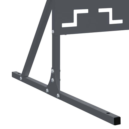 Privatlivsskærm 100 x 50 x 180 cm Stål Antracit