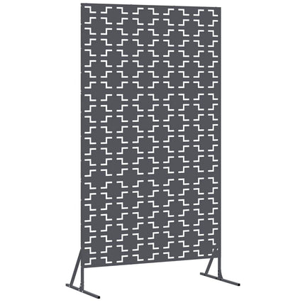Privatlivsskærm 100 x 50 x 180 cm Stål Antracit