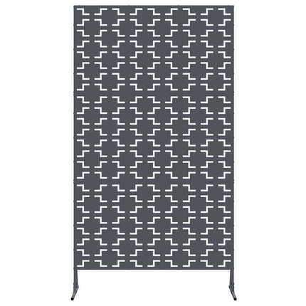 Privatlivsskærm 100 x 50 x 180 cm Stål Antracit