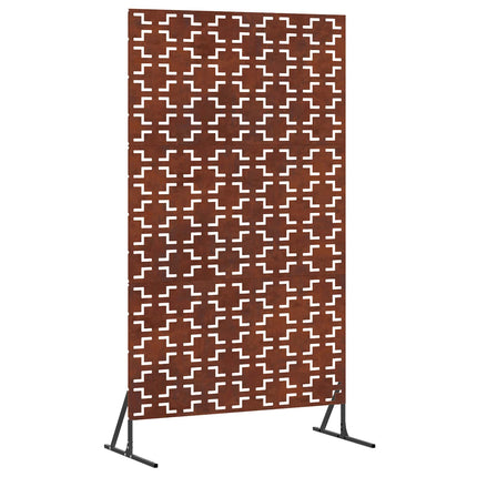 Privatlivsskærm 100 x 50 x 180 cm Cortenstål Rusten