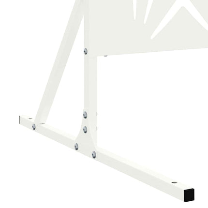 Privatlivsskærm 100 x 50 x 180 cm Stål Hvid