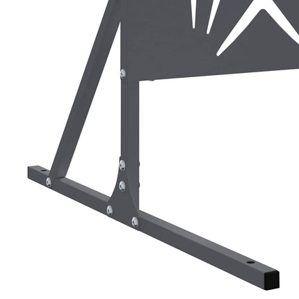 Privatlivsskærm 100 x 50 x 180 cm Stål Antracit