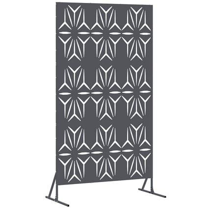 Privatlivsskærm 100 x 50 x 180 cm Stål Antracit