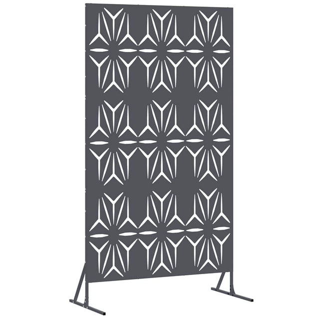 Privatlivsskærm 100 x 50 x 180 cm Stål Antracit