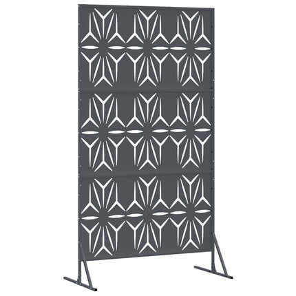 Privatlivsskærm 100 x 50 x 180 cm Stål Antracit