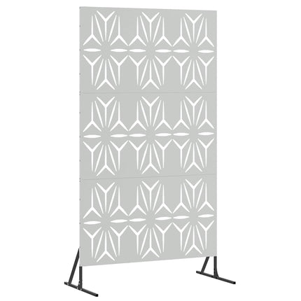 Privatlivsskærm 100 x 50 x 180 cm Galvaniseret stål Sølv