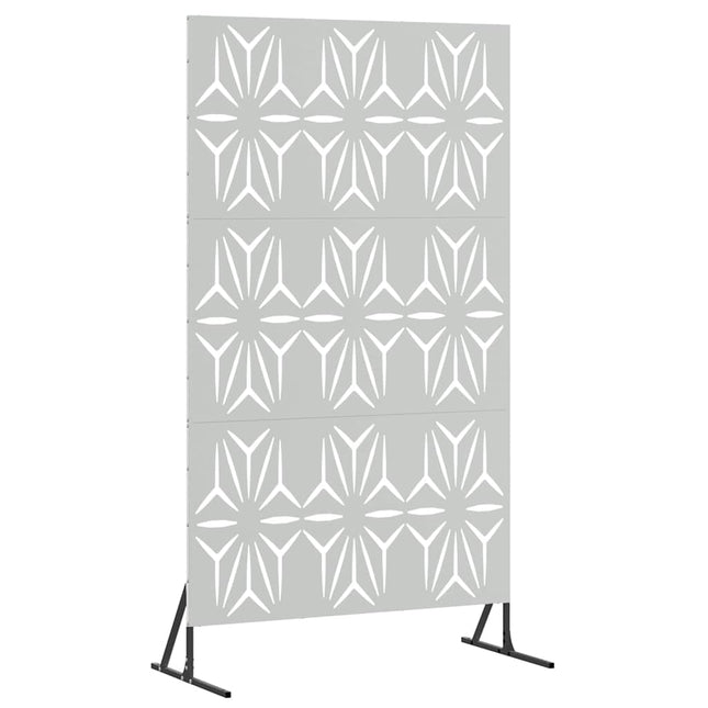Privatlivsskærm 100 x 50 x 180 cm Galvaniseret stål Sølv