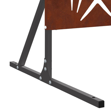 Privatlivsskærm 100 x 50 x 180 cm Cortenstål Rusten