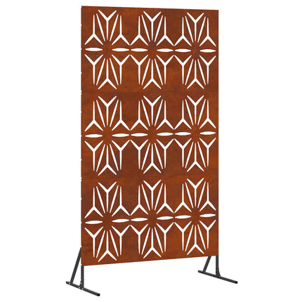 Privatlivsskærm 100 x 50 x 180 cm Cortenstål Rusten