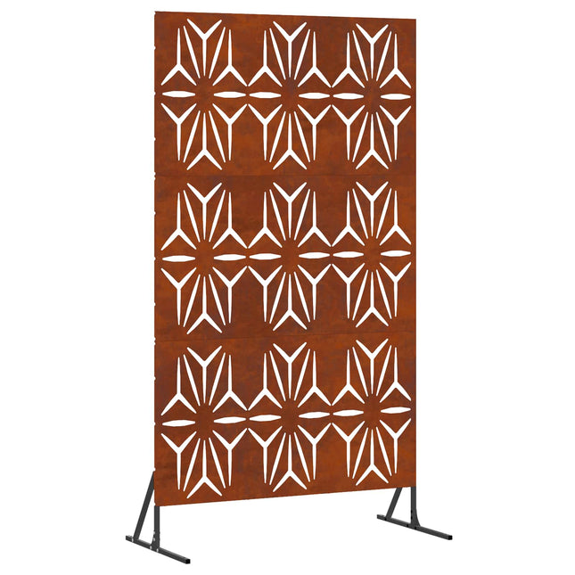 Privatlivsskærm 100 x 50 x 180 cm Cortenstål Rusten