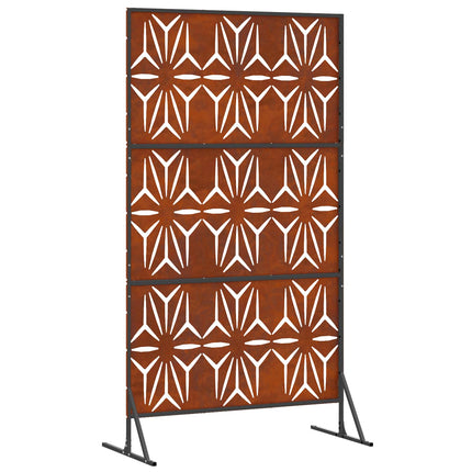 Privatlivsskærm 100 x 50 x 180 cm Cortenstål Rusten