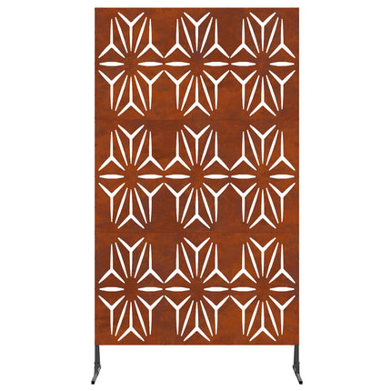 Privatlivsskærm 100 x 50 x 180 cm Cortenstål Rusten