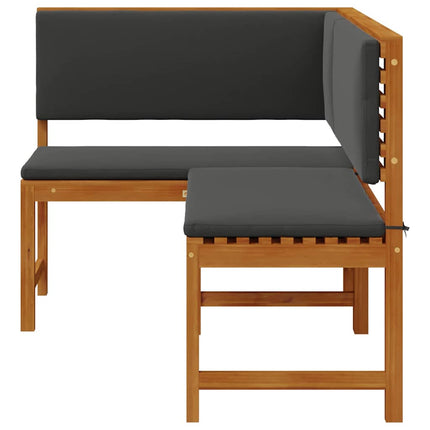 Have Stol med pude Brun 140 x 100 x 91cm Massivt akacietræ