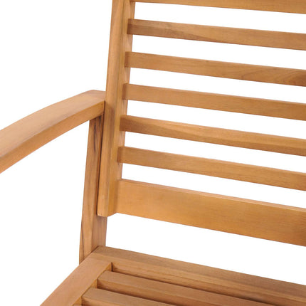Stol 2 Stk Brun 65 x 60 x 76,5 cm Massiv Teaktræ