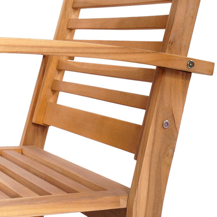 Stol 2 Stk Brun 65 x 60 x 76,5 cm Massiv Teaktræ