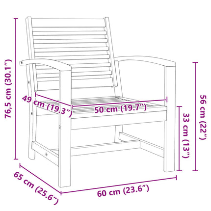 Stol 2 Stk Brun 65 x 60 x 76,5 cm Massiv Teaktræ