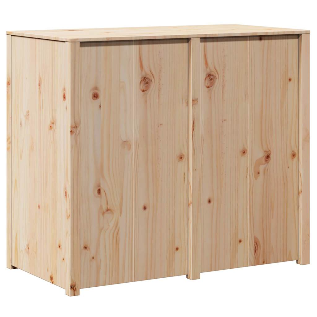 Køkkenskab med hylde Brun eg 106 x 55 x 92 cm Massiv fyrretræ