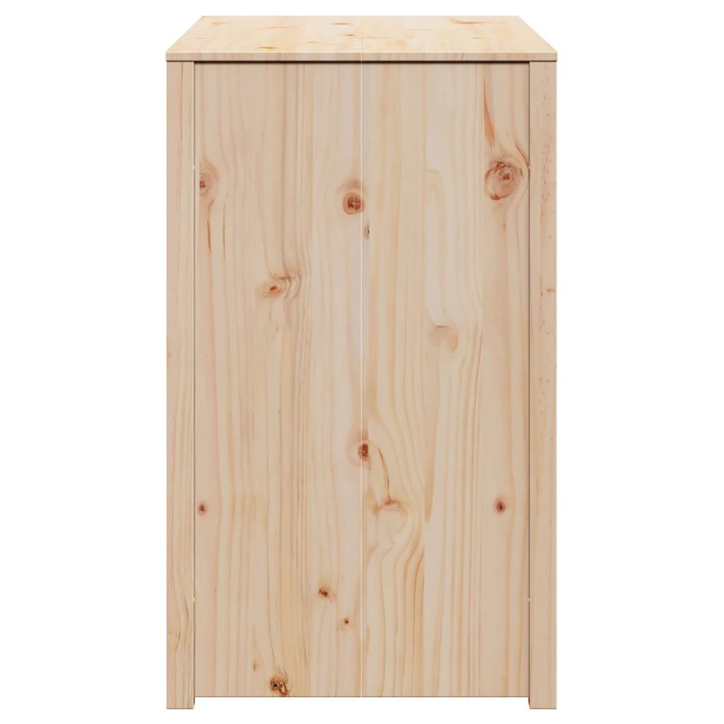 Køkkenskab med hylde Brun eg 106 x 55 x 92 cm Massiv fyrretræ