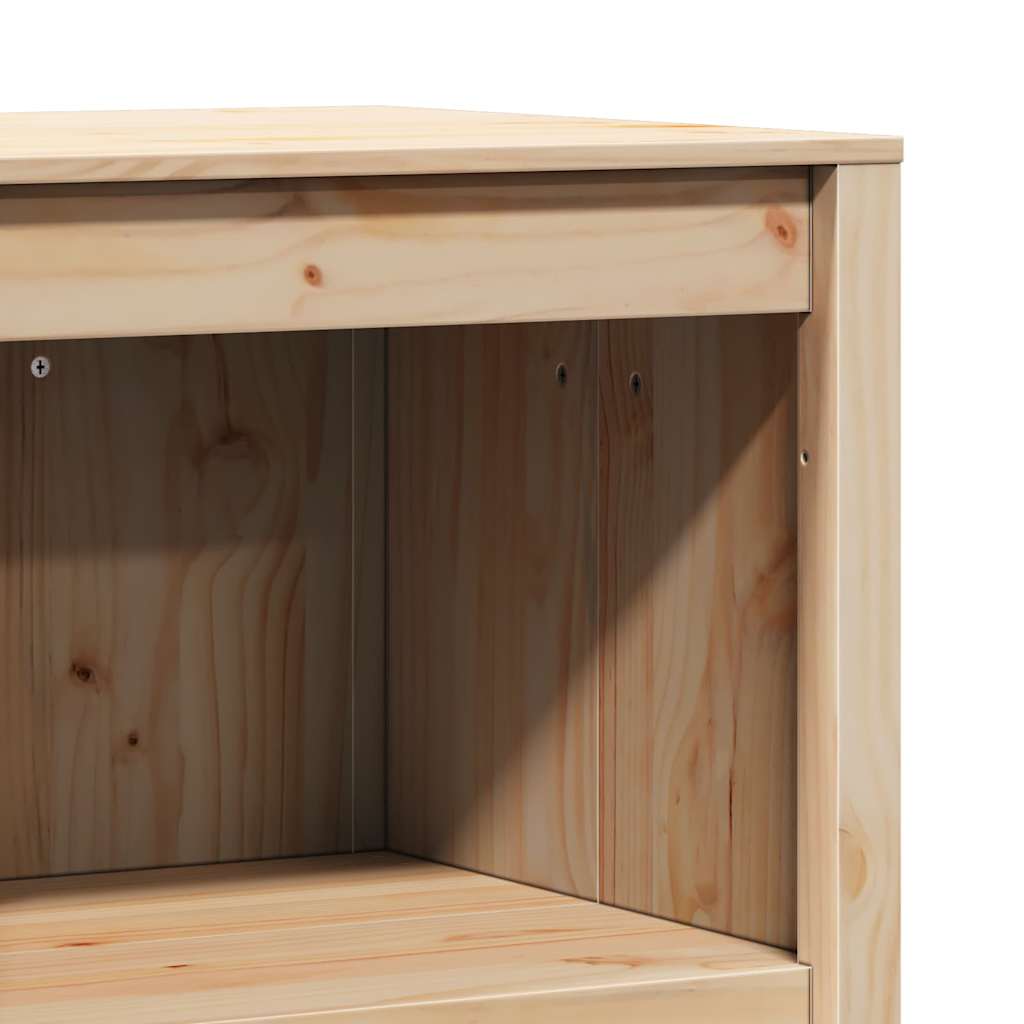 Køkkenskab med hylde Brun eg 55 x 55 x 92 cm Massiv fyrretræ