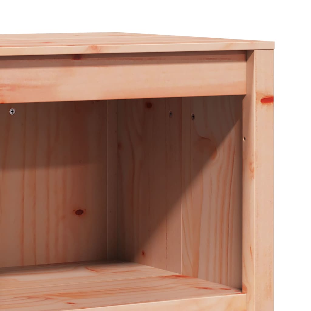 Køkkenskab med hylde Brun eg 55 x 55 x 92 cm Massiv fyrretræ