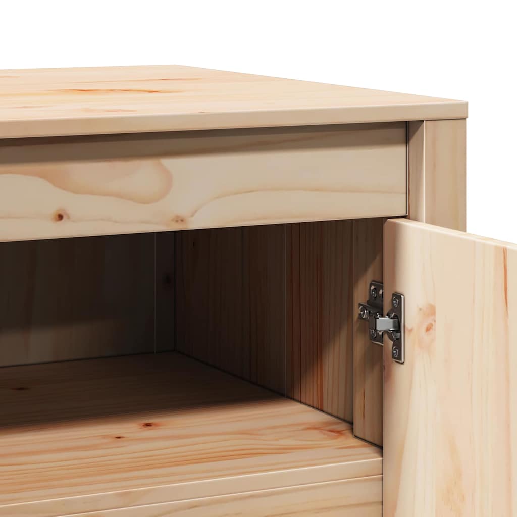 Køkkenskab med hylde Brun eg 106 x 55 x 64 cm Massivt fyrretræ