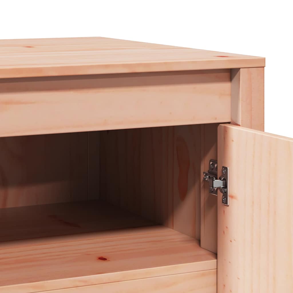 Køkkenskab med hylde Brun eg 106 x 55 x 64 cm Massivt fyrretræ