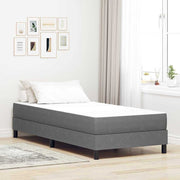 Sengemadras med madras Lysegrå 90 x 200 cm Stof
