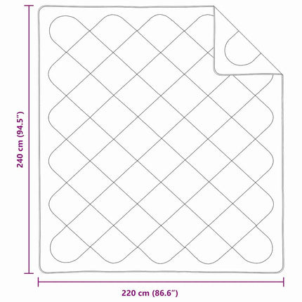 Sommer dyne Hvid 242 x 220 x 3 cm Polyester