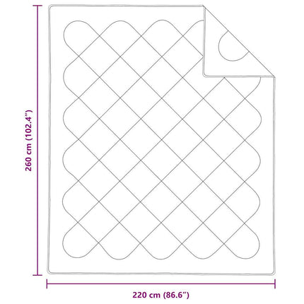 Sommer dyne Hvid 260 x 220 x 3 cm Polyester